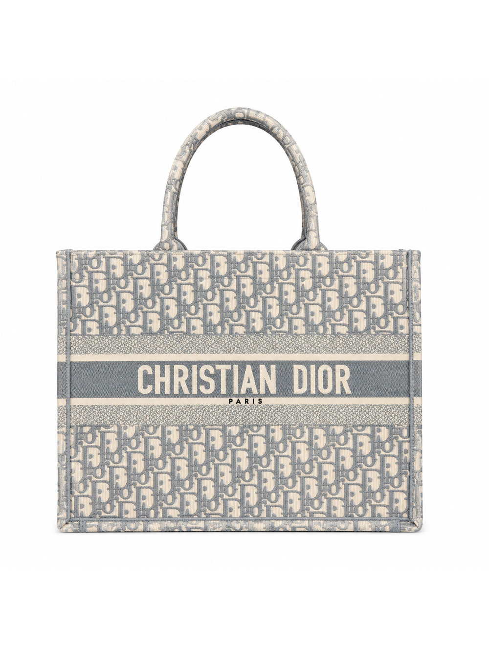 Christian Dior Oblique Medium Book Tote Grey